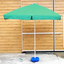 자외선 차단 생활 방수 직사각 파라솔(240cm) (그린) (받침대 미포함)