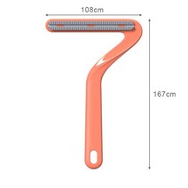 휴대용 보푸라기 리무버 의류 제모 브러시 카펫 울 코트 필링 면도기 양면 보풀 모피 리무버 청소 도구 보, 03 Orange