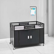 마트 판매대 백화점 제품 과일 행사 매대 이동식, 1개, P 스타일 (사이즈 이미지 참조)