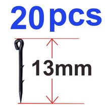 금속 미끼 스파이크 잉어 낚시 후크 스팅 Boilies 핀 Maggot 옥수수 Ronnie 머리 조작 피더 태클, 07 13mm 20pcs