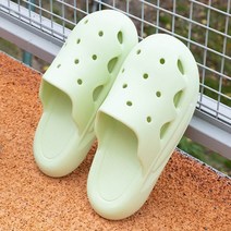 Z3JC 여성 미끄럼방지 펀칭 통굽 키높이 동굴신발 비치슬리퍼