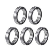 Uxcell 67032RS 딥 그루브 볼 베어링 Z2 17mm x 23mm 4mm 이중 밀봉 크롬 스틸 5개 USA 미국