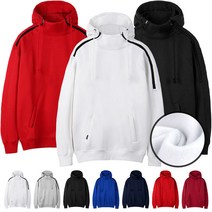 어깨 지퍼 기모쭈리 후드티