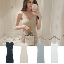 DRESS 골지 민소매 끈원피스 SD-5758