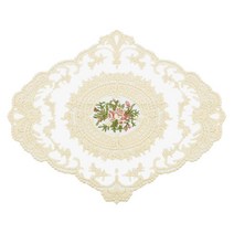 테이블 러너 자수 레이스 매트 장미 식탁매트 페브릭러너 테이블데코 식탁덮개 식탁깔개 북유럽 식탁꾸미기, 상세페이지참조