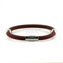 야구선수목걸이 파워 Ionics-이온 티타늄 마그네틱 플러스 팔찌 6 색 U, 02 22cm, 06 Brown