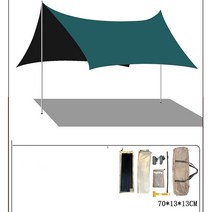 스퀘어 블랙실버 코팅 텐트 사각 야외 캠핑 텐트 ceiling tent 아이버리아 A25 S269V897, 06 검푸른 2.4M높이, 300X400cm