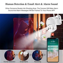 현관문CCTV 현관cctv무선 무선카메라 무선cctv Techage-1080P 3MP 무선 카메라 스피드 돔 PTZ IP 사람 탐, 02 3MP 12V1A Camera_03 AU 플러그