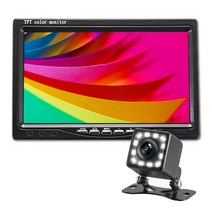 승용차 SUV 화물차 7인치 거치형 LED 12발 후방카메라 후진자동반응 FULL SET, 6M(일반 승용차)