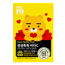 일동 마이니 비타민c 츄어블 생생톡톡 비타c 정 고용량 수용성 비타민b 씹어먹는 구미 맛있는 온가족 남성 여성 어린이 비타민씨 바이타민 레몬맛 캔디 HACCP인증, 108정, 2개