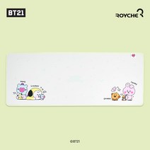 라인프렌즈 BT21 장패드 게이밍 대형 롱 롤 카카오 어피치 라이언 브라운 샐리 코니 치미 타타 쿠키 코야 알제이 망 슈키 예쁜 캐릭터 책상 키보드 매트 받침대 컴퓨터 노트북 귀여운 무선충전 마우스패드 다이소, 7. 마우스패드 라이트그린 장패드