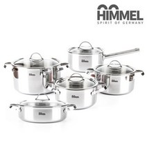 ANTW 힘멜 인덕션 언더랜지용 프리미엄 통3중 냄비 16편수 202330EA, 본상품선택, 본상품선택, 통3중 힘멜 20cm 양수냄비