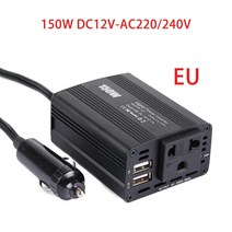 제너레이터 제네레다 발전기 150w 자동차 전원 인버터 dc 12v ac 220v 및 ac 110v 변환기 듀얼 b 자동 충전기 어댑터 전화 충전기 소켓 자동차 수정, 없음