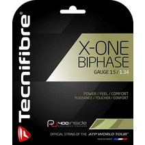 Tecnifibre X-One 바이페이즈 테니스 스트링 내추럴