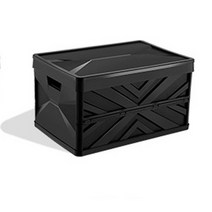 2020아반떼CN7 제네시스DH 봉고3 더SUV스포티지 큐엠5 플라스틱 접이식정리함 라토 수납정리함, 검정