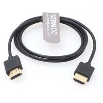 고속 4K 2.0 60P HDMI 호환 얇은 소프트 케이블 Z 캠 E2 태블릿 캐논 소니 DSLR 카메라 ATOMOS 포트키 모니, 03 80cm
