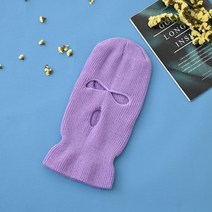 자전거 18색 balaclava 할로윈 마스크 모자 파티 오토바이 사이클링 따뜻한 비니, 한 사이즈, [13] Light purple
