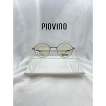 신제품 PIOVINO 피오비노 정품100% PV-DN26 COL.04 그레이&블랙컬러 디노 작은원형 뿔테안경 누진다초점 고도근시 안경테추천