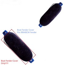 공장 직접 공급 블랙 벨벳 보트 펜더 커버 센터 로프 튜브 스타일 다중 크기, Fits 98X40cm Fender