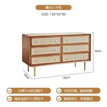 3단 와이드 서랍장 신혼가구 아이방 수납정리함 6칸 옷정리함, 월넛 와이드