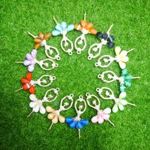 [더블이글] 큐빅 발레리나 골프볼마커 14개, 골드 14개