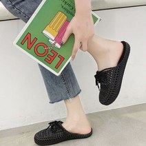 장바9니 편한 여름 젤리슬리퍼 여성 앞막힌 쪼리 해변 사무실