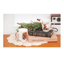 여대생 자취방 티타임 동물그림 머그컵 커피 사무용품, 부엉이