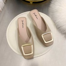 여성 20대 30대 패션화 보세 낮은굽 뮬구두 스타일