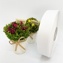 포장 리본 끈 제이제이리본 골직리본15mm 20mm 25mm 60컬러 (길이 45M ) 공단리본, 2하양