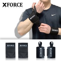 엑스포스 손목 보호대 리프팅 리 스트랩 그립 헬스 웨이트 쉬크 WSF 건초염 테이핑, 블랙