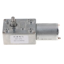 STK 웜 기어 감속기 12 볼트 웜 드라이브 모터 웜기어 모터, 76.8x32x25.2mm, 은, 6rpm, 1개