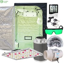 수경재배 키트 beylsion 실내 식물 온실 성장 텐트 설치 완료 전문 성장 식물 led 램프 빛 성장 룸 상자, 120x60x150cm 키트