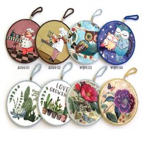 코르크냄비받침대[지엠에스], 꽃 도자기 컵받침대(디자인2)