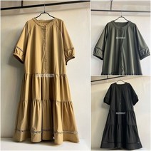 영앤클래시 퍼프 77사이즈원피스 A라인 플레어 50대 원피스 올리졸리SMF99