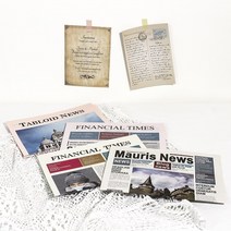 둔떼 영문신문 영어신문 촬영소품 6종, Duntte, 1A. 그림엽서, Duntte