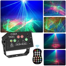 파티미러볼 오로라조명 디스코 조명 RGB LED 레이저 무대 빔 라이트 Dj 미니 볼 스트로브 효과와 이동 헤드, 08 5 Holes