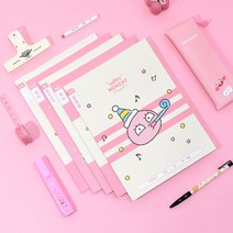 카카오프렌즈 해피모먼트 1-2학년 필수 준비물 공책 세트, 02.어피치 10개