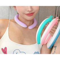 쿨링넥 넥큘링튜브 쿨밴드 얼음목걸이 쿨링 아이스튜브 냉감목걸이 시원한, 핑크