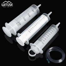 에폭시 주입기 영양소 주사기 플라스틱 주사기 잉크 카트리지 측정 분석 새끼 자동차 용, 1m 튜브가 있는 150ml