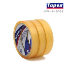 테이팩스 OPP테이프 투명 18mm x 25M(3입) 40롤 1BOX