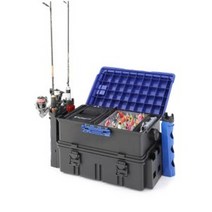 콘티 멀티 태클박스 에기케이스 거치대 포함 풀세트 M 중형 블루, 중형 M 블랙