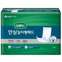 디펜드 남녀공용 안심 일자형 패드 성인기저귀 중형, 90개입, 4개