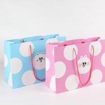 마니또 선물포장 생일선물쇼핑백 2p 도시락봉투 답례품종이가방