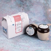 화산수천일염 함초소금400g 2개입 소금 선물세트, 400g