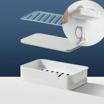 비바그린 규조토 비누 거치대 받침대 홀더 받침 트레이 욕실용품 물빠짐, 1개, 그레이