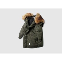 해외 수입 라쿤 야상 롱 패딩 덕 다운 오리털 두꺼운 따뜻한 겨울