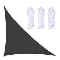 카페 테라스 어닝 야외 파티오 뒤뜰 옥스포드 차양막 정원 항해 캐노피 천막 3x4x5m 직각 안뜰 수영장 발, 09 Black