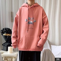 가바바 남성 빅사이즈 후드티 먹구름을 이겨낼 색감 후드 긴팔티 G55088