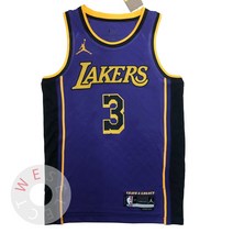 NBA 2022-23 LA 레이커스 앤서니 데이비스 스윙맨 져지 유니폼 - 스테이트먼트 에디션