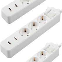 인터탑 문화산업 국산 USB 2포트 멀티탭 16A 3구 메인 스위치 안전커버형 국내산, USB 멀티탭 3구 1.5m, 1.5M